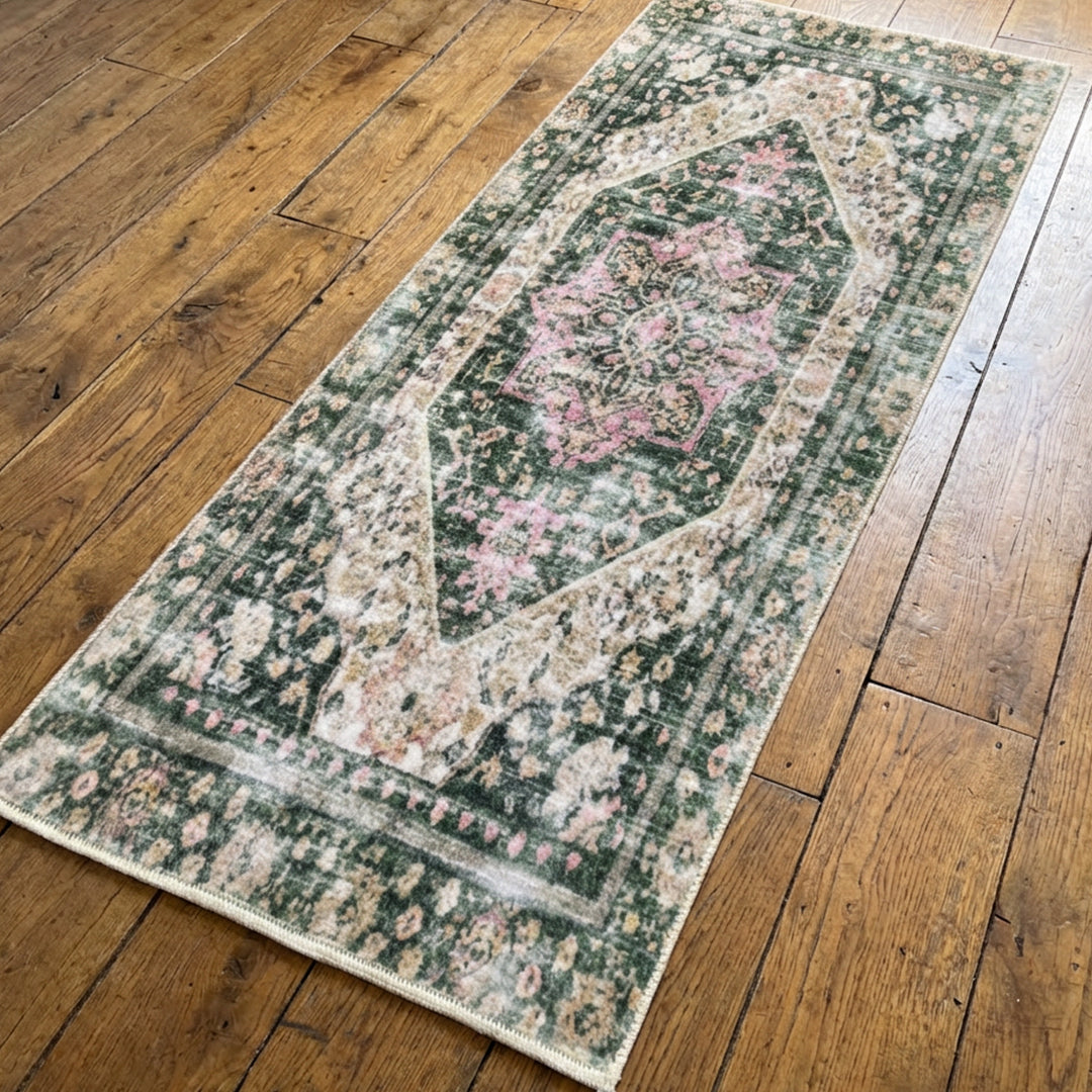 Muddy Carpet Eden Washable Area Rugs for Living Room, Bedroom & Dining Room – Modern Soft Low Pile Non Slip Carpet – Pet Friendly Waterproof Foldable Rugs for Home
