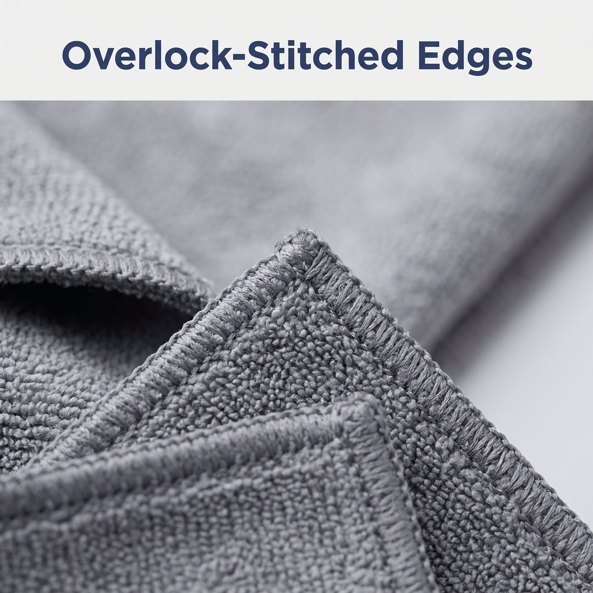 Muddymats® Kitchen Towels 3 Pack - Super Absorbent Microfiber Dish Cloths, Quick Dry Soft Cleaning Towels for Dishes, Counters and Spills, Machine Washable, Grey 11.8" x 11.8"