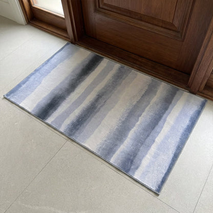 Muddy Carpet Mist Washable Area Rugs for Living Room, Bedroom & Dining Room – Modern Soft Low Pile Non Slip Carpet – Pet Friendly Waterproof Foldable Rugs for Home