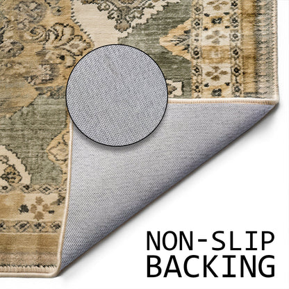 Muddy Carpet Monarch Washable Area Rugs for Living Room, Bedroom & Dining Room – Modern Soft Low Pile Non Slip Carpet – Pet Friendly Waterproof Foldable Rugs for Home