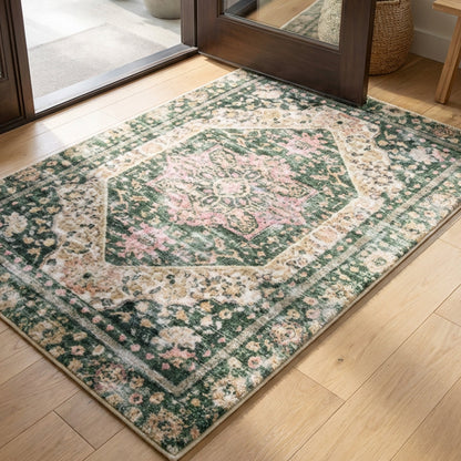 Muddy Carpet Eden Washable Area Rugs for Living Room, Bedroom & Dining Room – Modern Soft Low Pile Non Slip Carpet – Pet Friendly Waterproof Foldable Rugs for Home