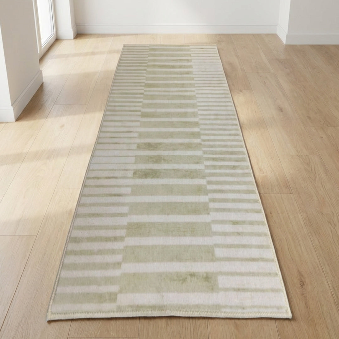 Muddy Carpet Creamline Washable Area Rugs for Living Room, Bedroom & Dining Room – Modern Soft Low Pile Non Slip Carpet – Pet Friendly Waterproof Foldable Rugs for Home