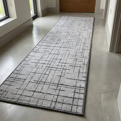 Muddy Carpet Strata Washable Area Rugs for Living Room, Bedroom & Dining Room – Modern Soft Low Pile Non Slip Carpet – Pet Friendly Waterproof Foldable Rugs for Home