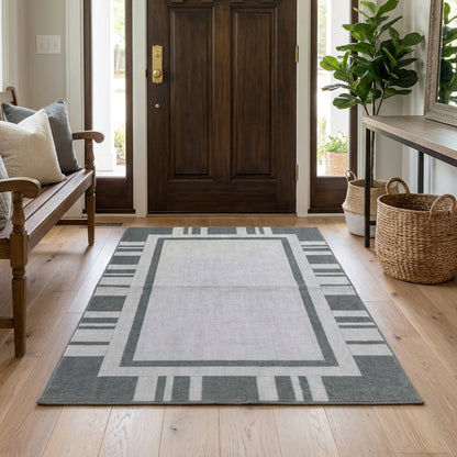 Muddy Carpet Trellis Washable Area Rugs for Living Room, Bedroom & Dining Room – Modern Soft Low Pile Non Slip Carpet – Pet Friendly Waterproof Foldable Rugs for Home
