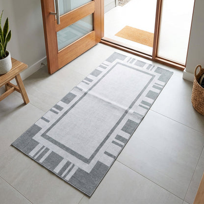 Muddy Carpet Trellis Washable Area Rugs for Living Room, Bedroom & Dining Room – Modern Soft Low Pile Non Slip Carpet – Pet Friendly Waterproof Foldable Rugs for Home
