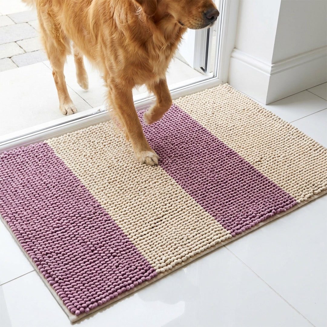Muddymats® Vertical Loop Design Super Absorbent Chenille Dog Door Mat for Muddy Paws – Non-Slip, Machine Washable Indoor Entry Rug, Quick-Dry Pet Mat for Entryway
