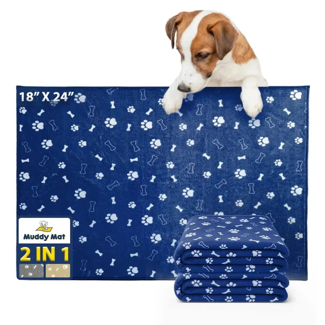Muddymats® Washable Pee Pads for Dogs, Super Absorbent Reusable Puppy Pads–100% Waterproof Pee & Potty Training Pads for Pets, Non-Slip Dog Pads for Crates, Playpens and Floors