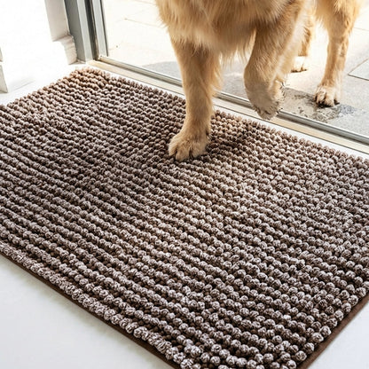 Muddymats® T.Max Dual Tone Indoor Dog Door Mat & Bathroom Rugs – Non Slip Chenille Entryway Rug for Muddy Paws, Super Absorbent Washable Front Door Mat, Quick Dry Bath Mat
