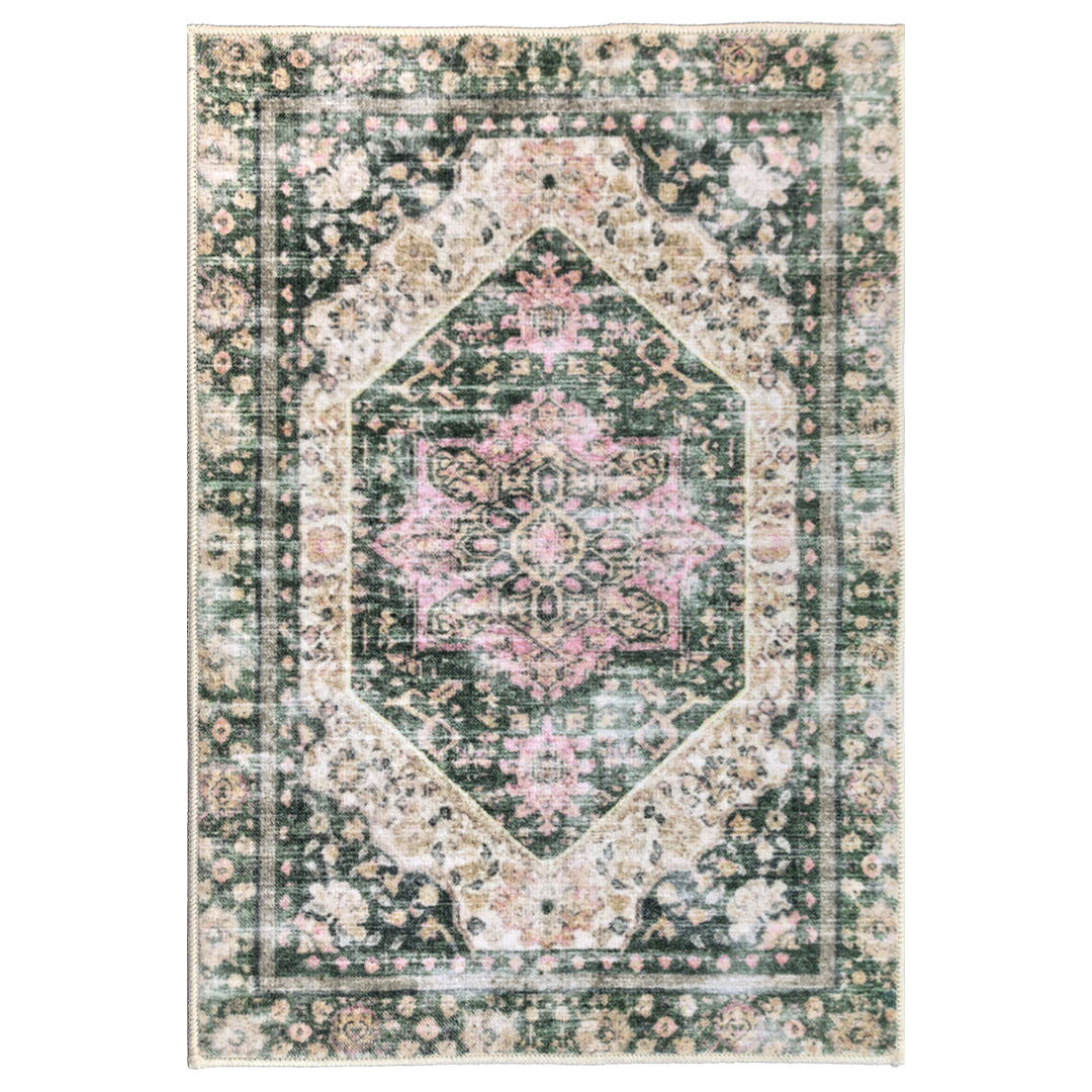 Muddy Carpet Eden Washable Area Rugs for Living Room, Bedroom & Dining Room – Modern Soft Low Pile Non Slip Carpet – Pet Friendly Waterproof Foldable Rugs for Home