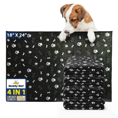 Muddymats® Washable Pee Pads for Dogs, Super Absorbent Reusable Puppy Pads–100% Waterproof Pee & Potty Training Pads for Pets, Non-Slip Dog Pads for Crates, Playpens and Floors