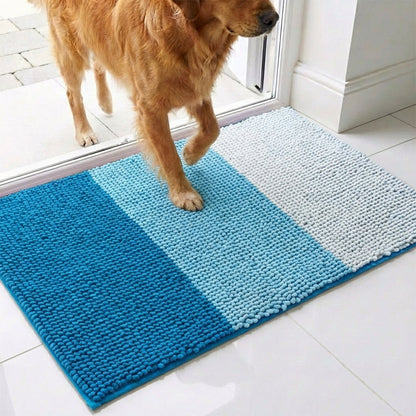 Muddymats® Vertical Loop Design Super Absorbent Chenille Dog Door Mat for Muddy Paws – Non-Slip, Machine Washable Indoor Entry Rug, Quick-Dry Pet Mat for Entryway