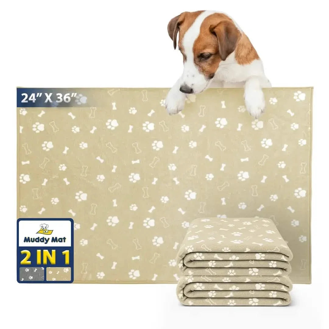Muddymats® Washable Pee Pads for Dogs, Super Absorbent Reusable Puppy Pads–100% Waterproof Pee & Potty Training Pads for Pets, Non-Slip Dog Pads for Crates, Playpens and Floors
