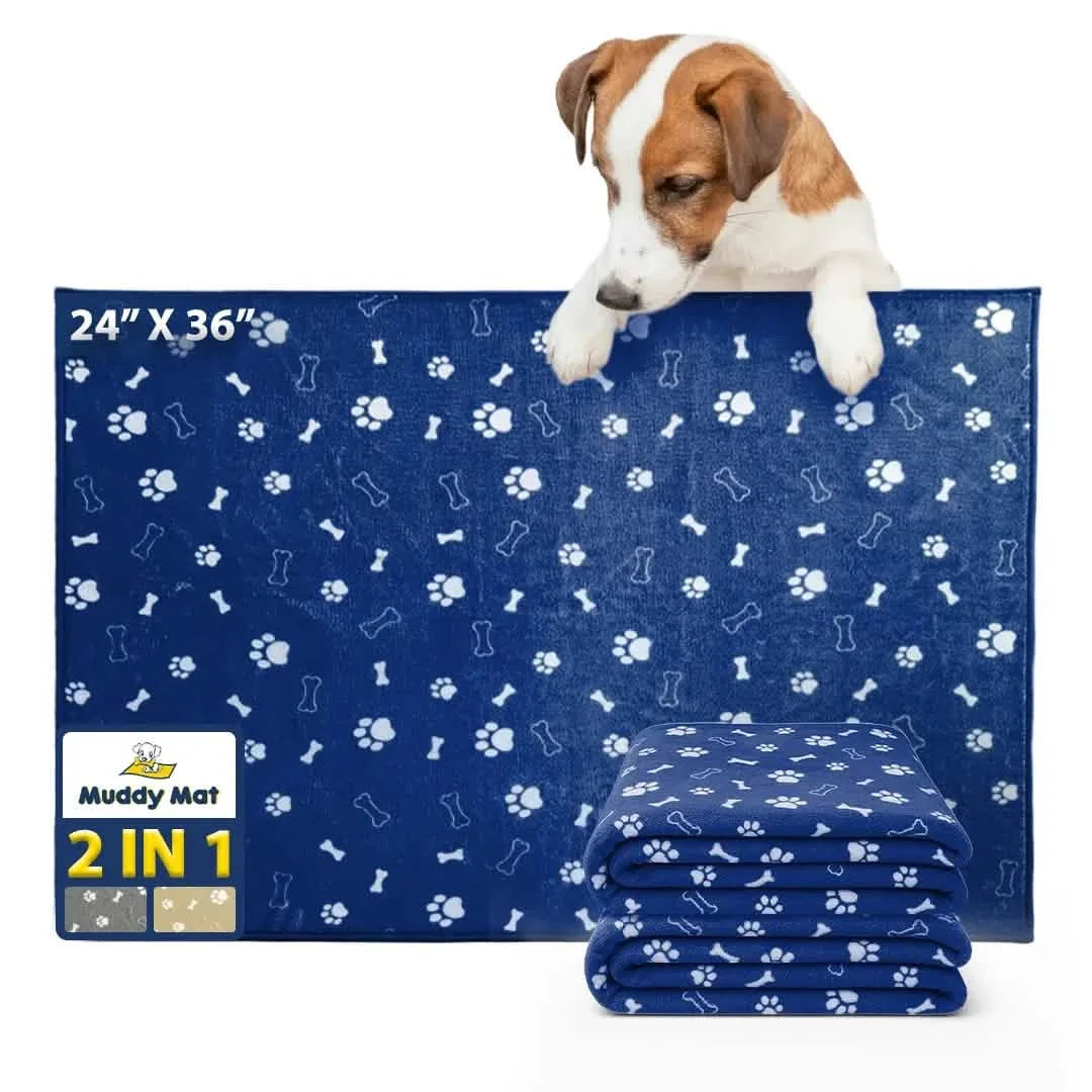 Muddymats® Washable Pee Pads for Dogs, Super Absorbent Reusable Puppy Pads–100% Waterproof Pee & Potty Training Pads for Pets, Non-Slip Dog Pads for Crates, Playpens and Floors