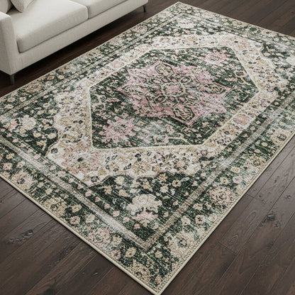 Muddy Carpet Eden Washable Area Rugs for Living Room, Bedroom & Dining Room – Modern Soft Low Pile Non Slip Carpet – Pet Friendly Waterproof Foldable Rugs for Home