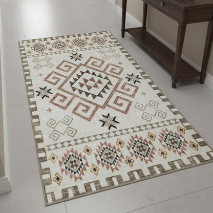 Muddy Carpet Sedona Washable Area Rugs for Living Room, Bedroom & Dining Room – Modern Soft Low Pile Non Slip Carpet – Pet Friendly Waterproof Foldable Rugs for Home