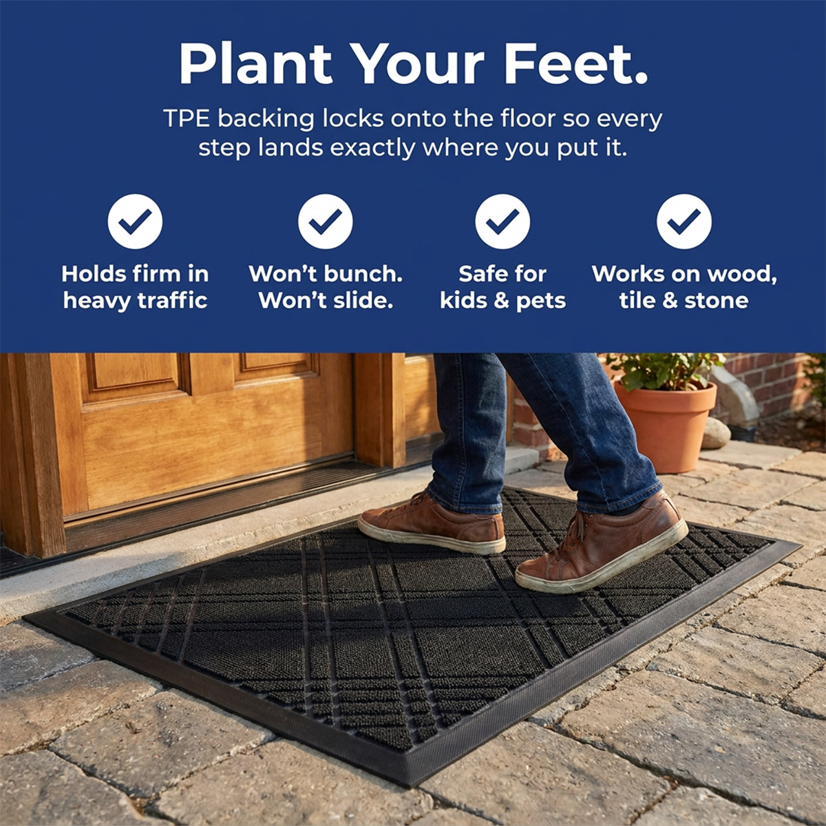 Muddymats® Printed Meshy Mat – The Best Dog Outdoor Mat for Muddy Paws