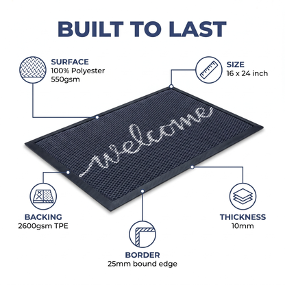 Muddymats® Printed Meshy Mat – The Best Dog Outdoor Mat for Muddy Paws