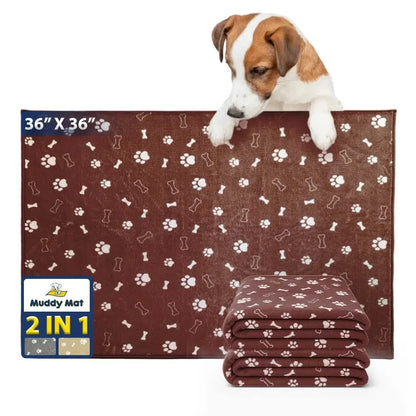 Muddymats® Washable Pee Pads for Dogs, Super Absorbent Reusable Puppy Pads–100% Waterproof Pee & Potty Training Pads for Pets, Non-Slip Dog Pads for Crates, Playpens and Floors