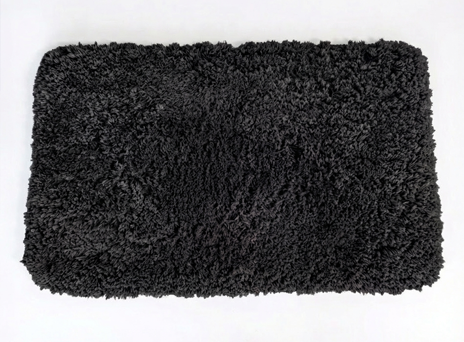 Muddymats® Fluffy Bathroom Rug, Soft Absorbent Microfiber Bath Mat, Non Slip, Quick Dry, Machine Washable for Bathroom Floor, Tub, Shower, Toilet and Sink