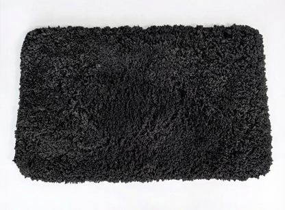 Muddymats® Fluffy Bathroom Rug, Soft Absorbent Microfiber Bath Mat, Non Slip, Quick Dry, Machine Washable for Bathroom Floor, Tub, Shower, Toilet and Sink