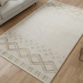 Muddy Carpet Tribal Washable Area Rugs for Living Room, Bedroom & Dining Room – Modern Soft Low Pile Non Slip Carpet – Pet Friendly Waterproof Foldable Rugs for Home