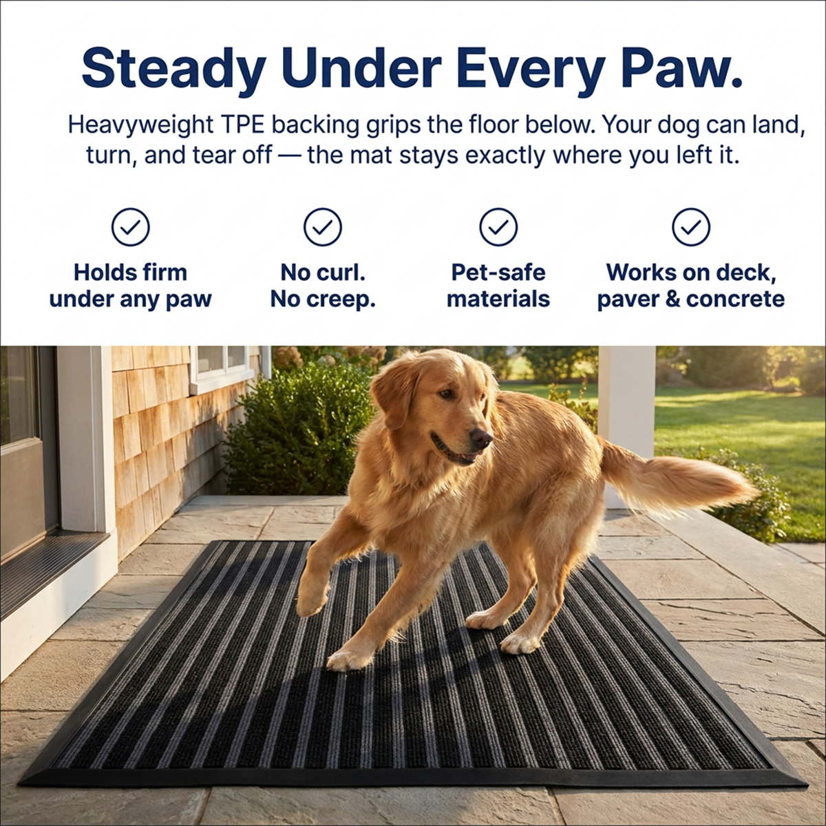 Muddymats® Printed Meshy Mat – The Best Dog Outdoor Mat for Muddy Paws