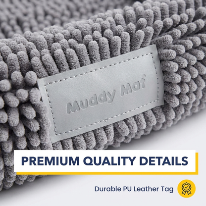 Muddymats® Rectangle Dog Bed — Real Memory Foam Support, Cozy Chenille Cover, Machine Washable | Fits Small to Large Dogs