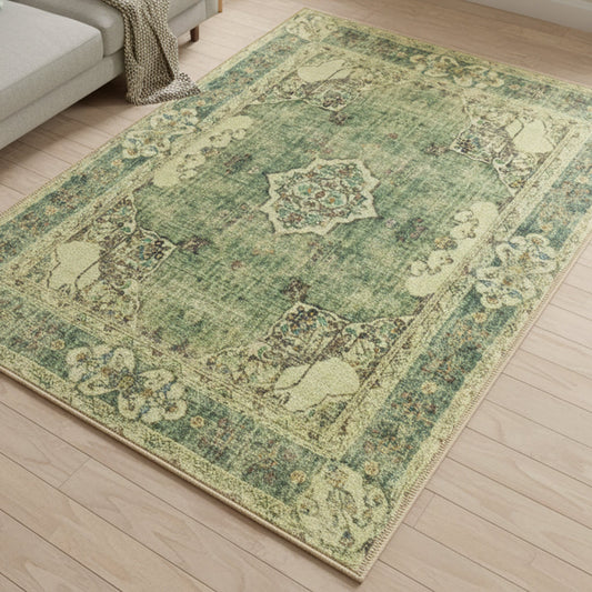 Muddy Carpet Majestic Washable Area Rugs for Living Room, Bedroom & Dining Room – Modern Soft Low Pile Non Slip Carpet – Pet Friendly Waterproof Foldable Rugs for Home