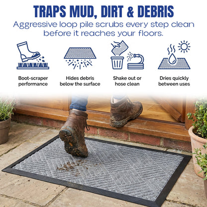 Muddymats® Printed Meshy Mat – The Best Dog Outdoor Mat for Muddy Paws