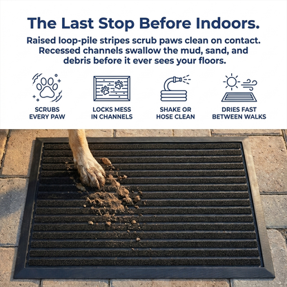 Muddymats® Printed Meshy Mat – The Best Dog Outdoor Mat for Muddy Paws