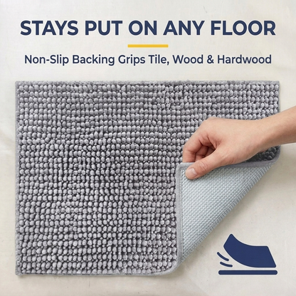 Muddymats® T.Max Dog Door Mat for Muddy Paws – Dirt-Trapping Chenille Entryway Muddy Carpet®, Super Water Absorbent Microfiber, Quick Dry, Slip Resistant Washable Indoor Mat