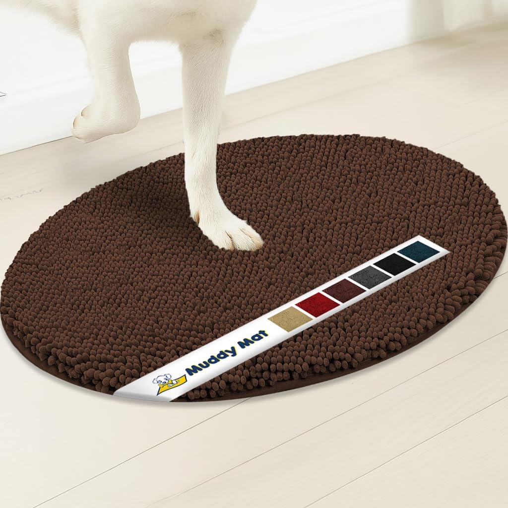 Muddymats® Super Absorbent Microfiber Dog Door Oval Mat