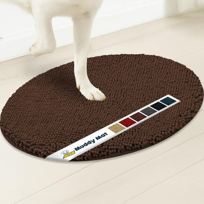 Muddymats® Super Absorbent Microfiber Dog Door Oval Mat