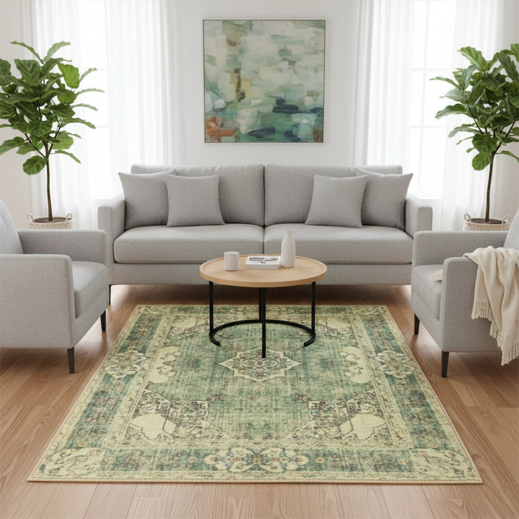 Muddy Carpet Majestic Washable Area Rugs for Living Room, Bedroom & Dining Room – Modern Soft Low Pile Non Slip Carpet – Pet Friendly Waterproof Foldable Rugs for Home