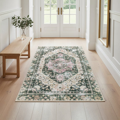 Muddy Carpet Eden Washable Area Rugs for Living Room, Bedroom & Dining Room – Modern Soft Low Pile Non Slip Carpet – Pet Friendly Waterproof Foldable Rugs for Home
