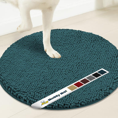 Muddymats® Super Absorbent Microfiber Dog Door Round Mat