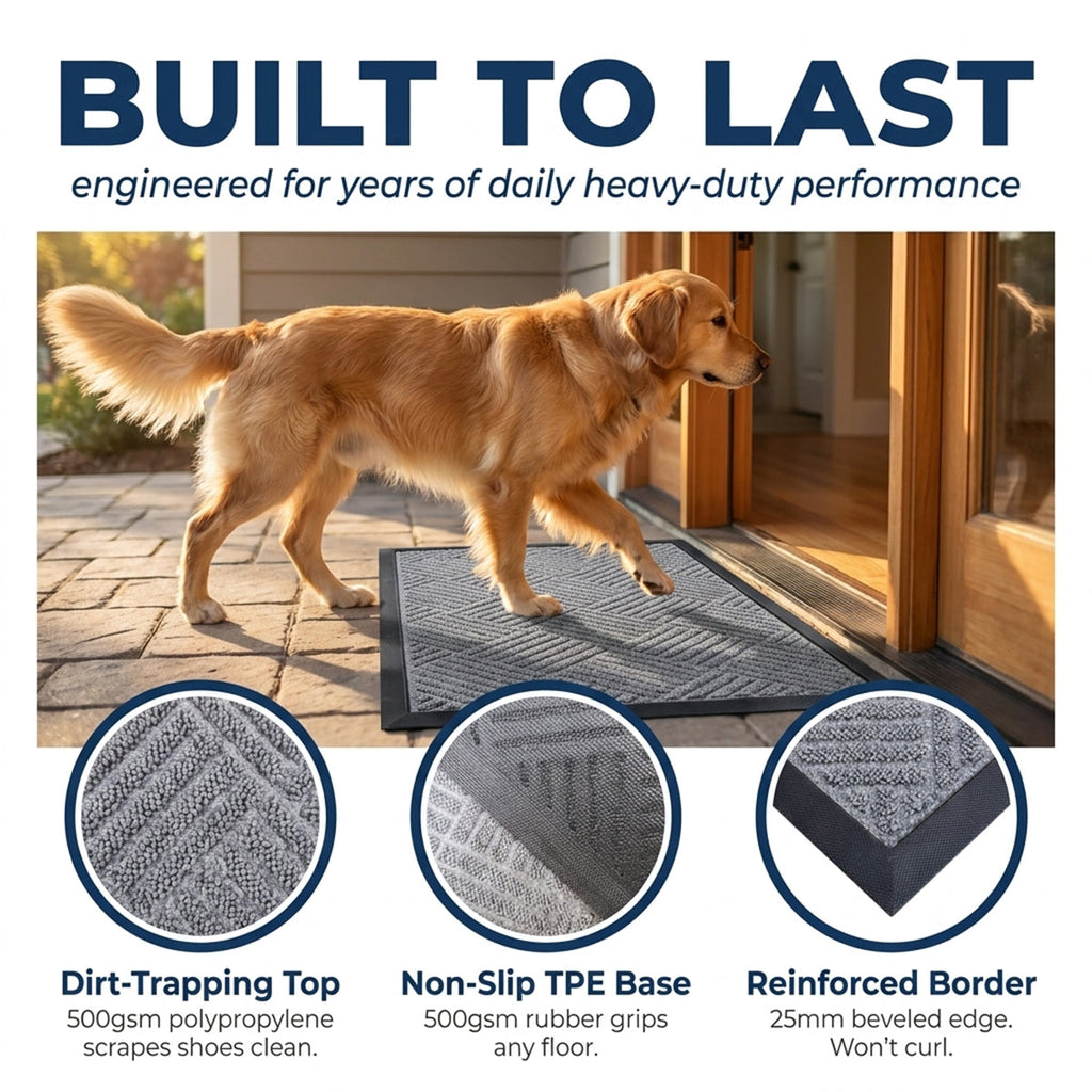 Muddymats® Printed Meshy Mat – The Best Dog Outdoor Mat for Muddy Paws