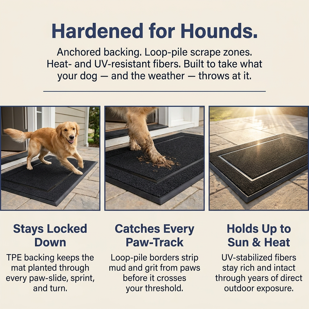Muddymats® Printed Meshy Mat – The Best Dog Outdoor Mat for Muddy Paws