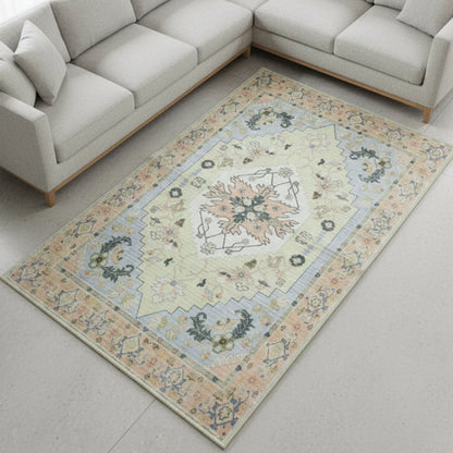Muddy Carpet Sorrento Washable Area Rugs for Living Room, Bedroom & Dining Room – Modern Soft Low Pile Non Slip Carpet – Pet Friendly Waterproof Foldable Rugs for Home