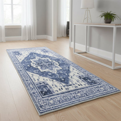 Muddy Carpet Admiral Washable Area Rugs for Living Room, Bedroom & Dining Room – Modern Soft Low Pile Non Slip Carpet – Pet Friendly Waterproof Foldable Rugs for Home