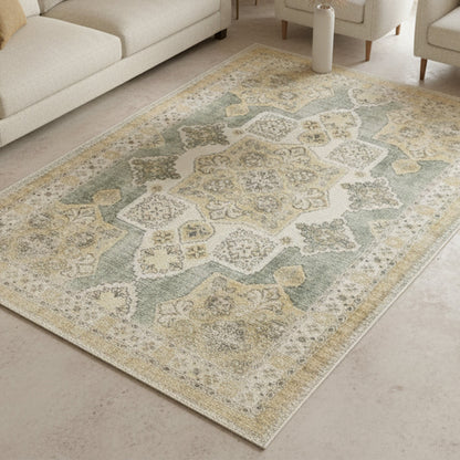 Muddy Carpet Monarch Washable Area Rugs for Living Room, Bedroom & Dining Room – Modern Soft Low Pile Non Slip Carpet – Pet Friendly Waterproof Foldable Rugs for Home