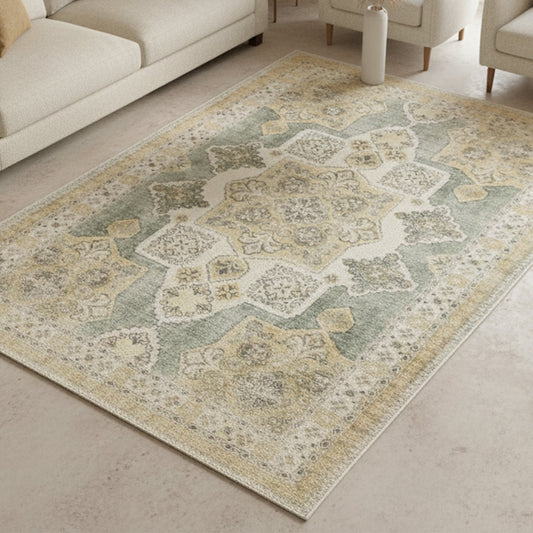 Muddy Carpet Monarch Washable Area Rugs for Living Room, Bedroom & Dining Room – Modern Soft Low Pile Non Slip Carpet – Pet Friendly Waterproof Foldable Rugs for Home
