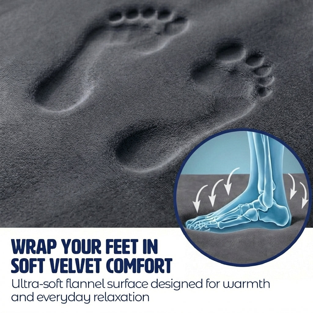 Muddymats® Memory Foam Bath Mat Set 2 Piece – Velvet Soft Non Slip Bathroom Rugs Set, Thick Absorbent Washable Bath Mats for Bathroom Floor and Shower, 20"x30" + 20"x20" U-Shaped