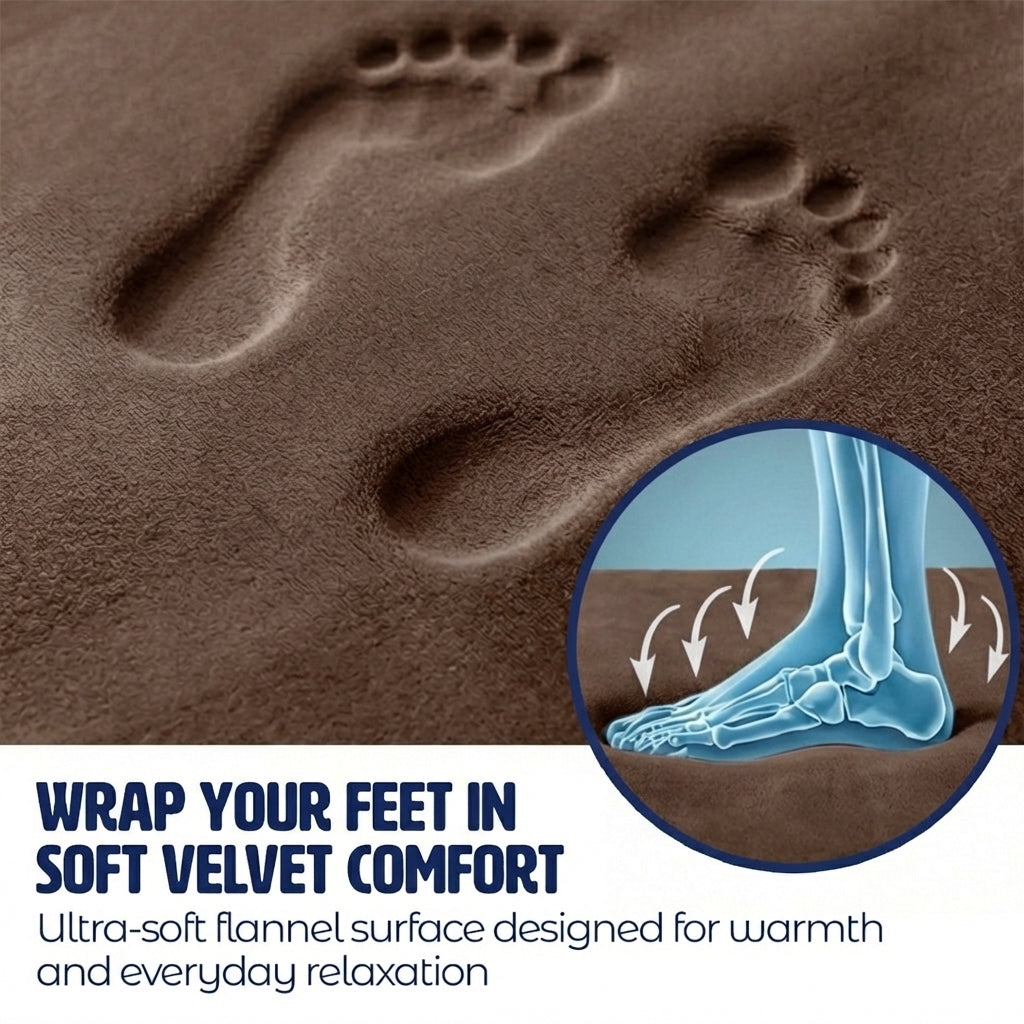 Muddymats® Memory Foam Bath Mat Set 2 Piece – Velvet Soft Non Slip Bathroom Rugs Set, Thick Absorbent Washable Bath Mats for Bathroom Floor and Shower, 20"x30" + 20"x20" U-Shaped