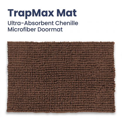 Muddymats® T.Max Dog Door Mat for Muddy Paws – Dirt-Trapping Chenille Entryway Muddy Carpet®, Super Water Absorbent Microfiber, Quick Dry, Slip Resistant Washable Indoor Mat