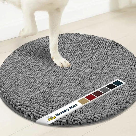 Muddymats® Super Absorbent Microfiber Dog Door Round Mat