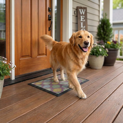 Muddymats® Printed Meshy Mat – The Best Dog Outdoor Mat for Muddy Paws