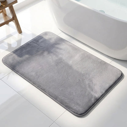 Muddymats® Memory Foam Bath Mat – Velvet Soft Non Slip Bathroom Rugs, Thick Absorbent Bath Rugs, Washable Bath Mat for Bathroom Floor and Shower