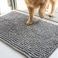 Muddymats® T.Max Dual Tone Indoor Dog Door Mat & Bathroom Rugs – Non Slip Chenille Entryway Rug for Muddy Paws, Super Absorbent Washable Front Door Mat, Quick Dry Bath Mat