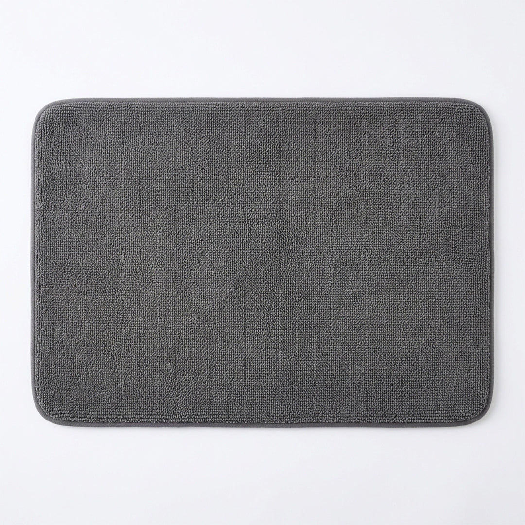 Muddymats® CloudStep Bathroom Rugs, Non Slip Bath Mats for Bathroom, Super Absorbent Memory Foam Chenille, Quick Dry Machine Washable Thick Toilet Rug for Shower Tub and Floor